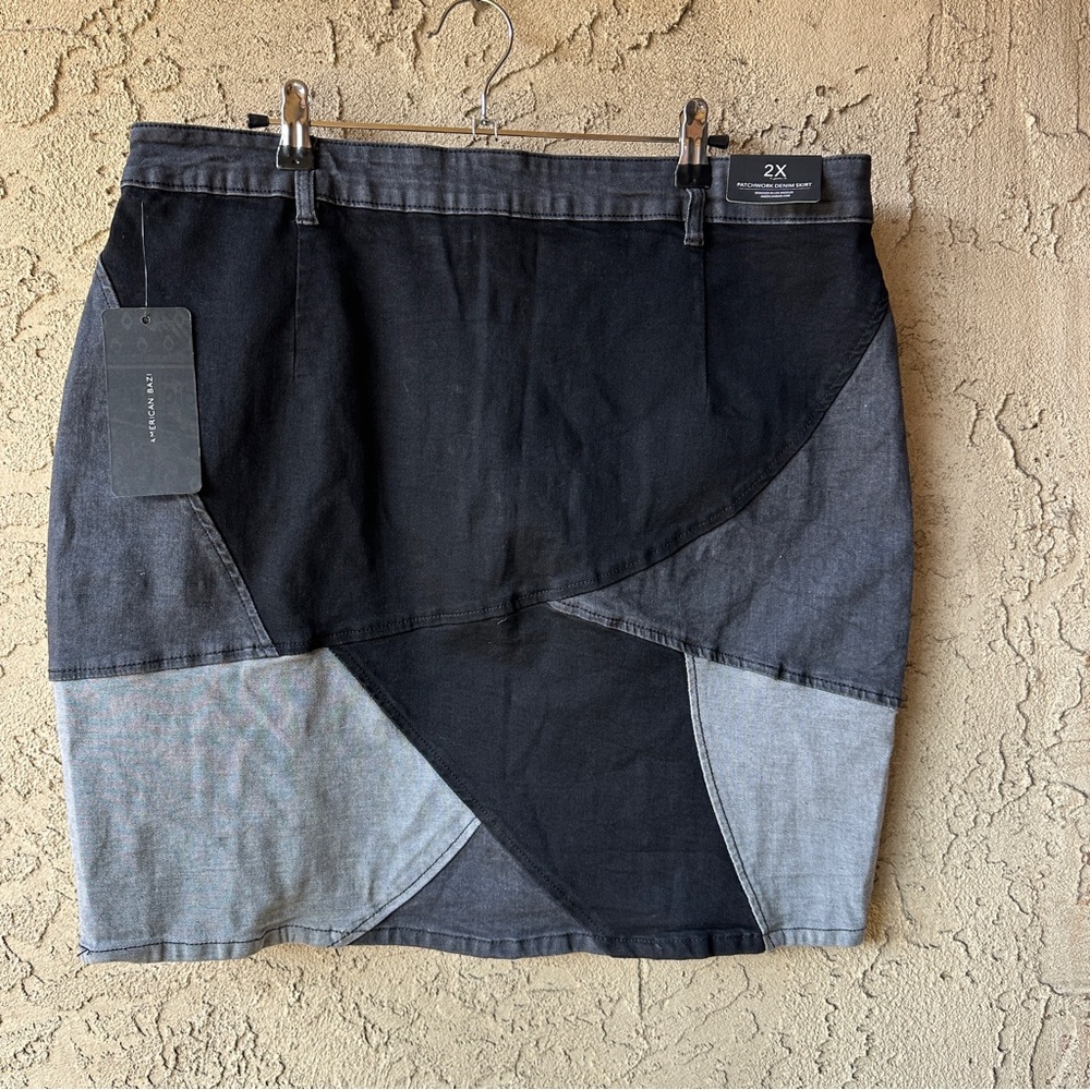 American Bazi Patchwork Mini Skirt - Picture 3 of 12